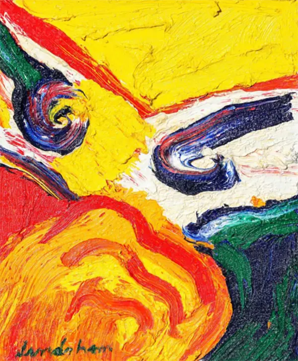 Bengt Lindström – Peinture acrylique sur toile – L'introspection