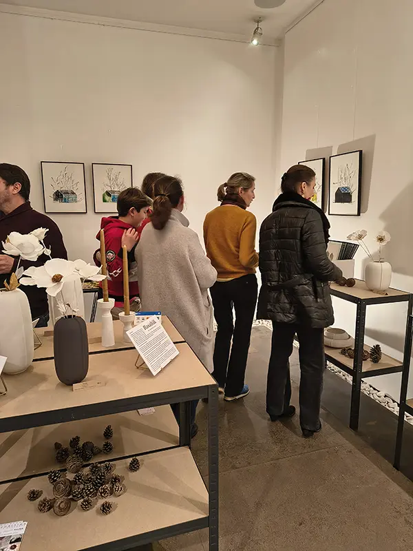 Vernissage de l'exposition Résonances Sensibles à la Galerie Morphose du 6 au 30 décembre 2025