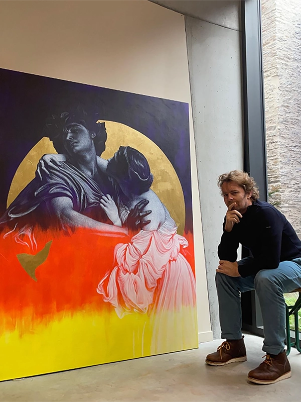 Portrait de Seb Bouchard, artiste peintre